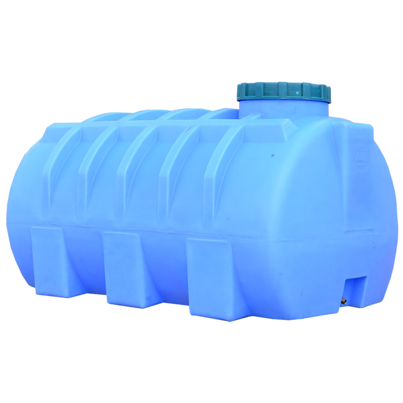 Бак 750 л горизонтальний ГО ПБ блакитний Пласт бак